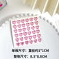 Heart Sticker Princess 3D Love Crystal Gem Sticker DIY Cup Sticker Makeup Gadget Beauty Sticker with Adhesive