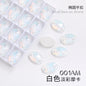 Crystal 7*10/10*14mm High-end Button Flat Oval Mocha Handmade Clothes Accessories