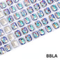 6*8mm/8*10mm Garment Rhinestone Shiny Crystal K9 Glass Electroplated light color tip bottom nail rhinestone DIY Accessories