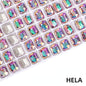 6*8mm/8*10mm Garment Rhinestone Shiny Crystal K9 Glass Electroplated light color tip bottom nail rhinestone DIY Accessories