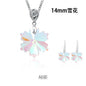 Single-hole Pendant DIY Accessories Earpiece Necklace Accessories Multi-shape AB Colored Glass Rhinestone