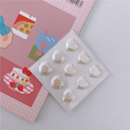 Dazzle Colorful Love Shiny Transparent Crystal Drop Glue Sticker Paste Girl Eyebrow Stick Ear Stick Decoration DIY Hand Ledger