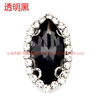 13*27mm Large size Horse Eye Claw Rhinestone Claw Rhinestone Girth Crystal Buckle Diy Headdress Accessories Shiny Rhinestone Hand Sewn Rhinestone Dress Accessories