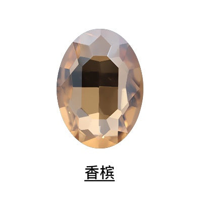 10pcs Large size naked rhinestones 18*25mm 20*30mm Oval Shape Fancy Glass Crystal Rhinestones for DIY Clothing Decoration
