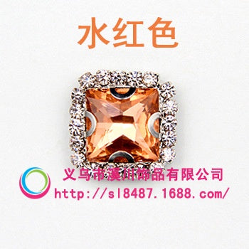 10pcs 8mm Fashion Buttons Sew on Crystal Rhinestone with Gold/Sliver Claw Crystal