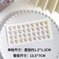 Heart Sticker Princess 3D Love Crystal Gem Sticker DIY Cup Sticker Makeup Gadget Beauty Sticker with Adhesive