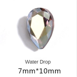 K9 Light Purple Mist Nail Art Rhinestone Glass Crystal Diy Jewelry Accessories Pointed Bottom Rhinestone Jewelry Accessories