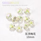Nail Rhinestone 10pcs Glass Products Transparent Goose Down Yellow Series Crystal Mobile Phone Stick Rhinestone Diy Accessories