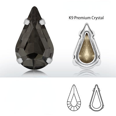K9 Material Thickened Hollow Claw Diamond Tip Bottom Crystal Glass Shaped Rhinestone Diy Clothing Wedding Accessories