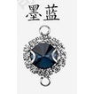 8mm Satellite Double Ring Crystal Buckle Claw Rhinestones Encircling Edge Rhinestones Double Hanging Grab Chain Diy Headdress Accessories