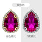 18*25mm 10pcs Water Drop Claw Rhinestones Crystal Buckle Girdle Edge Claw Chain DIY Headdress Hair Accessories Footwear
