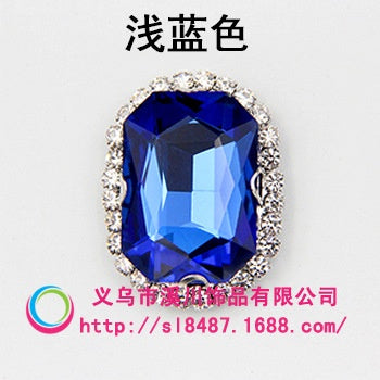 10pcs 8*10mm Octagon Shape  Crystal Rhinestone with Sliver/Gold Bottom Hand Sewn Rhinestone DIY  Phone Case Clothing Accessories Materials