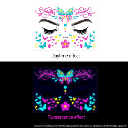 Colorful Super Shiny Rhinestone Stickers for Masquerade Parties DIY Makeup Kit