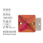 10pcs Flat Hand Stitched Crystal Square Flat Button Glass Double Hole Rhinestone