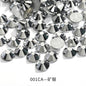 288pcs/6mm Flat Round Nail Rhinestone DIY Phone Case Accessories Rhinestone Stick Crystal