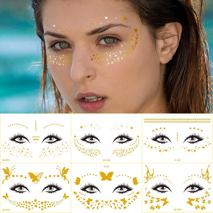 Freckle Face Tattoo Stickers Little Star/Freckle Face Stickers for Carnival Masquerade Party Makeup Stickers
