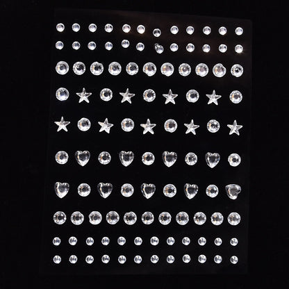 Colorful Super Shiny Rhinestone Stickers for Masquerade Parties DIY Makeup Kit
