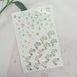 CuteMakeup Fish Scale Shell Butterfly Rhinestone Silver Diamond Face Sticker Flash Diamond Decorations