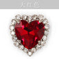 12mm 10pcs Heart Shape Crystal Rhinestone With Sliver/Gold Bottom For DIY Garment Clothing