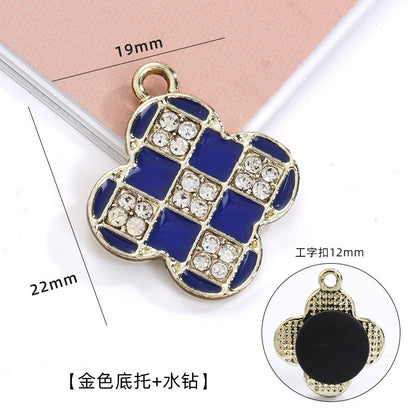 Crocs Diy Accessories Alloy Pearl Checker Series Garden Shoes Buckle Decorative Buckle