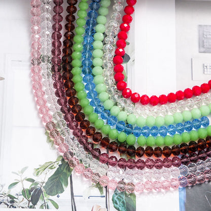 3/4/6/8mm Flat Bead Porcelain Jade Glass Beads  for Diy Bracelet Necklace Jewelry Accessories