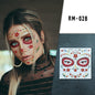 Halloween Clown Horror Mouth Tattoo Stickers, for Party Props Horror Cosplay Costume Makeup Props, for Halloween Masquerade Cosplay Party.