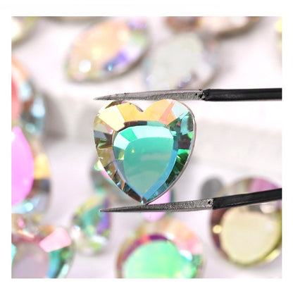 K9 Magic Mirror Series Electroplated Color High-grade Crystal Micro Pointed Bottoming Glass Nail Rhinestone Diy Phone Case Ornament Accessories