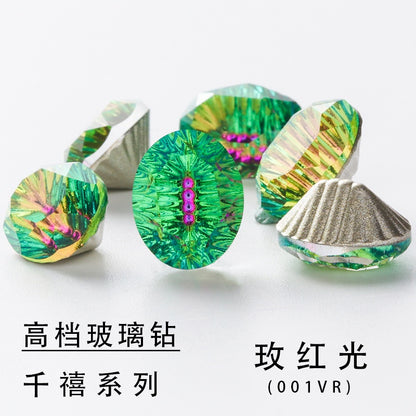 Oval Rhinestone Nail Ornament Rhinestone Crystal Glass Nail ornament DIY decorative nail accessories