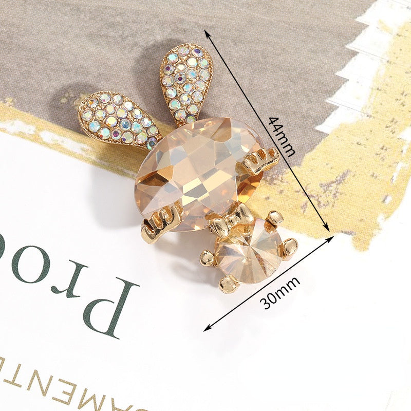 Fashion Cute Rabbit 30*44mm Crystal Rhinestone Bunny DIY Jewelry Accessories for Phone Case