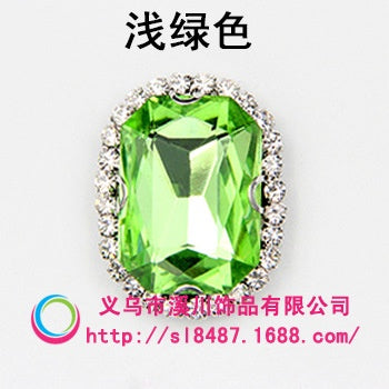 10pcs 8*10mm Octagon Shape  Crystal Rhinestone with Sliver/Gold Bottom Hand Sewn Rhinestone DIY  Phone Case Clothing Accessories Materials