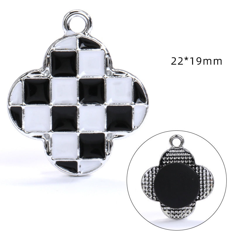 Crocs Diy Accessories Alloy Pearl Checker Series Garden Shoes Buckle Decorative Buckle