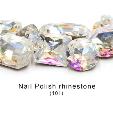 20PCS Multi-shape Crystal Glass Rhinestones Nail Art Rhinestones Ornament Dazzle Rhinestone Nail Paste Rhinestones Diy Ornament Accessory Material