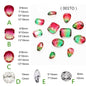 10Pcs Elliptic shape Special Color Gradient Nail Rhinestones Diy Accessories Nail Jewelry Materials
