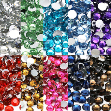 1440pcs/1.8mm Flat Round Nail Rhinestone DIY Phone Case Accessories Rhinestone Stick Crystal