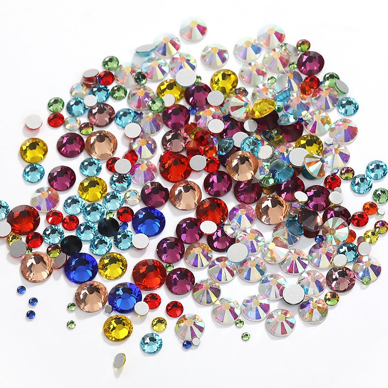 1440pcs/1.8mm Flat Round Nail Rhinestone DIY Phone Case Accessories Rhinestone Stick Crystal