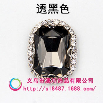 10pcs 10*14mm Crystal Rhinestone with Sliver/gold Bottom Hand Sewn Rhinestone Diy Mobile Phone Case Clothing Accessories Materials