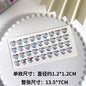 Heart Sticker Princess 3D Love Crystal Gem Sticker DIY Cup Sticker Makeup Gadget Beauty Sticker with Adhesive