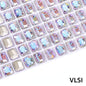6*8mm/8*10mm Garment Rhinestone Shiny Crystal K9 Glass Electroplated light color tip bottom nail rhinestone DIY Accessories