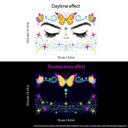 Colorful Super Shiny Rhinestone Stickers for Masquerade Parties DIY Makeup Kit