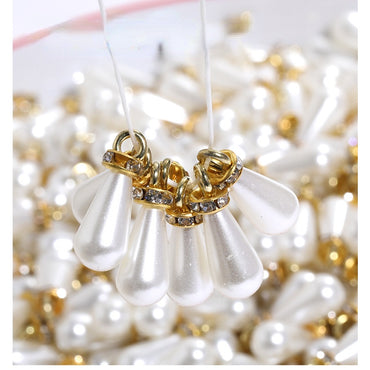 ABS Drop High Shine Pearl Hanging Diamond Earrings Accessories Diy Necklace String Chain Accessories