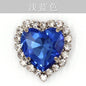 12mm 10pcs Heart Shape Crystal Rhinestone With Sliver/Gold Bottom For DIY Garment Clothing