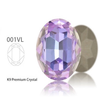 10*14/13*18mm K9 Quality Oval Crystal High Top Bottom Diamond Shiny Diy Clothing Jewelry Accessories