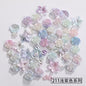 50g Baroque Mixed Designs Diy Homemade Flower Bow Shape Resin Phone Case Decoration ABS Headdress Hair Accessories
