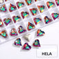 10PCS Sweet Heart Shape K9 Glass Rhinestone Exquisite Nail Art Shiny Crystal Stones for DIY Clothing Accessories