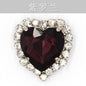 10pcs 18mm Heart Shape Crystal Rhinestone With Sliver/Gold Bottom Rhinestone For DIY Clothing Ornament