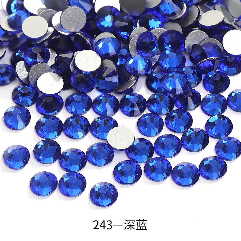 1440pcs/1.8mm Flat Round Nail Rhinestone DIY Phone Case Accessories Rhinestone Stick Crystal