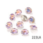 Candy Color 8*10/10*14mm Transparent Oval Crystal Nest Surface K9 Rhinestone Costume Jewelry Production