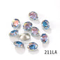 Candy Color 8*10/10*14mm Transparent Oval Crystal Nest Surface K9 Rhinestone Costume Jewelry Production