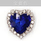 12mm 10pcs Heart Shape Crystal Rhinestone With Sliver/Gold Bottom For DIY Garment Clothing