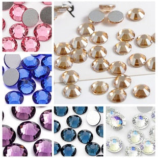 Size Size Mixed Nail Rhinestone International Trade A Flat Glass Crystal Mobile Phone Diy Stick Rhinestone Violent Bear Stick